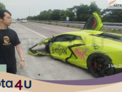Lamborghini ‘Bitcoin’ Ngebut 120 Km/Jam saat Hantam Suzuki S-Presso di Tol Jombang: Malah Jadi Sindiran untuk Pengemudi Mewah!
