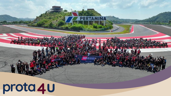 **Ratusan Moge Ducati Padati Mandalika! Event We Ride As One 2025 Sukses Dengan 240 Unit**