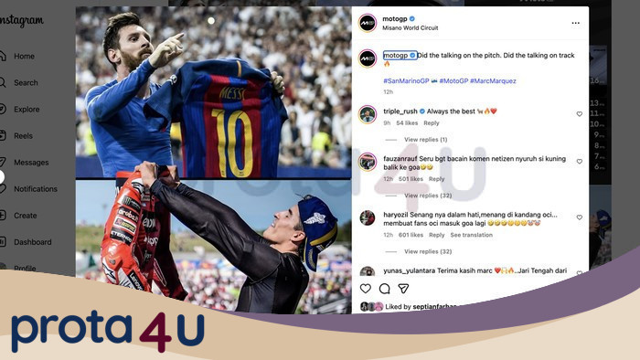 Dari Sirkuit ke Bola: Marquez Meniru Messi di Depan Pendukung Rossi ― Fenomena Apa Ini?