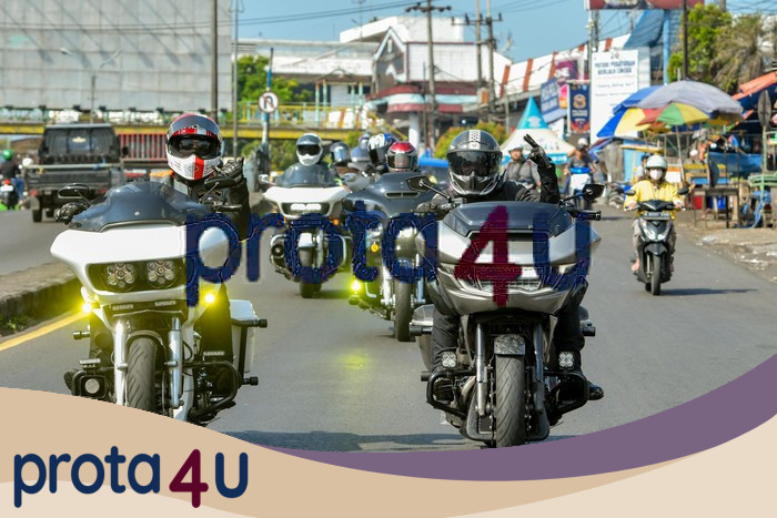 Tanpa Strobo-Sirene dan Patwal: Ratusan Bikers Harley Touring hingga Bali Jadi Perhatian Publik