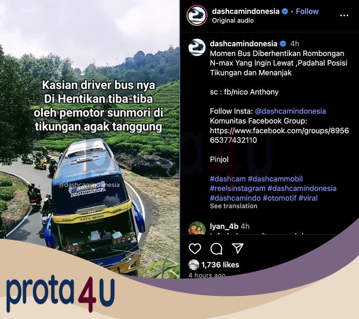 Permohonan Maaf Pemotor Nmax yang Viral Adang Bus di Tikungan - Update 1