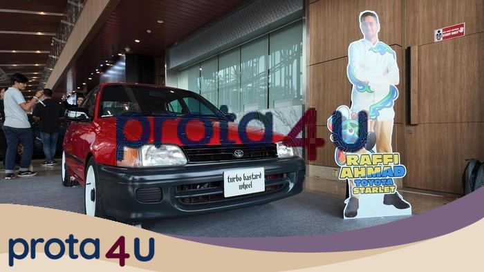 **Toyota Starlet Raffi Ahmad Kinclong Lagi! Tampangnya Mirip Starlet Belgia**