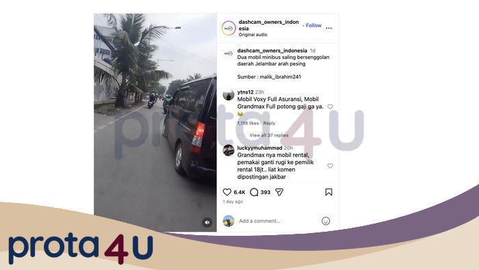 Duh! Tak Ada yang Ngalah, Voxy vs Gran Max Saling Senggol di Jalan: Konfrontasi Menegangkan di Jelambar