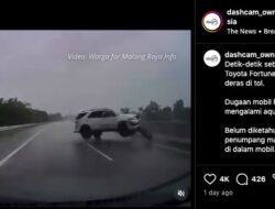 Ngeri! Fortuner Melintir dan Berujung Terguling di Tol: Apa yang Terjadi?