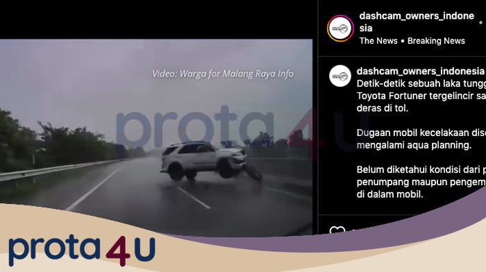 Ngeri! Fortuner Melintir dan Berujung Terguling di Tol: Apa yang Terjadi?